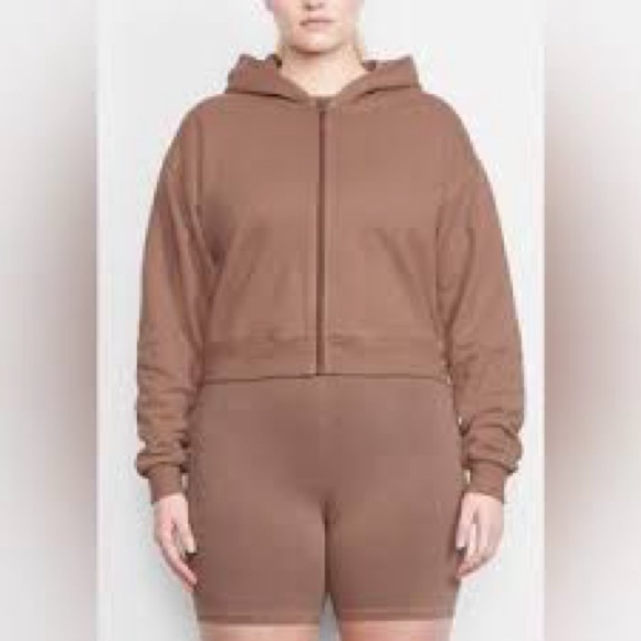 🪽SOLD🪽Skims Outdoor Fleece Zip Up Hoodie 🐫 - Picture 3 of 16